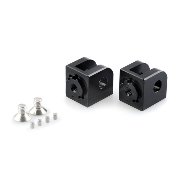Puig Adjustable Footpeg Adaptors Black